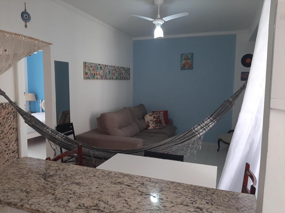 Apartamento Vento E Mar - 2 Quartos Com Sacada Na Quadra Da Praia Do Gonzaga Santos  Exteriér fotografie