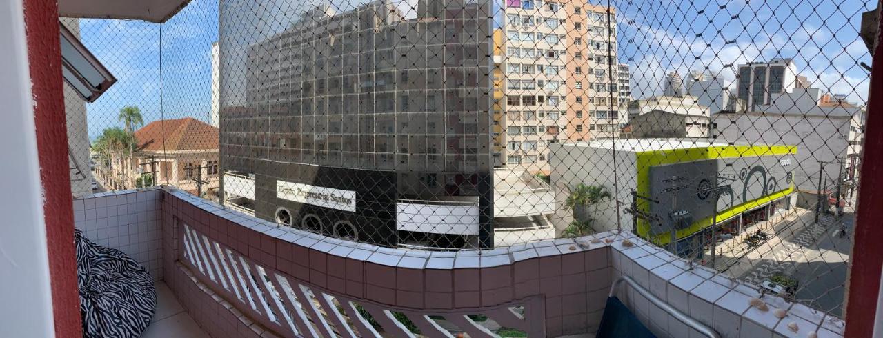 Apartamento Vento E Mar - 2 Quartos Com Sacada Na Quadra Da Praia Do Gonzaga Santos  Exteriér fotografie